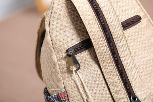 Boho Hemp Mini Backpack