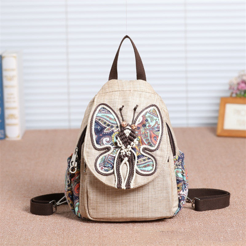 Boho Hemp Mini Backpack