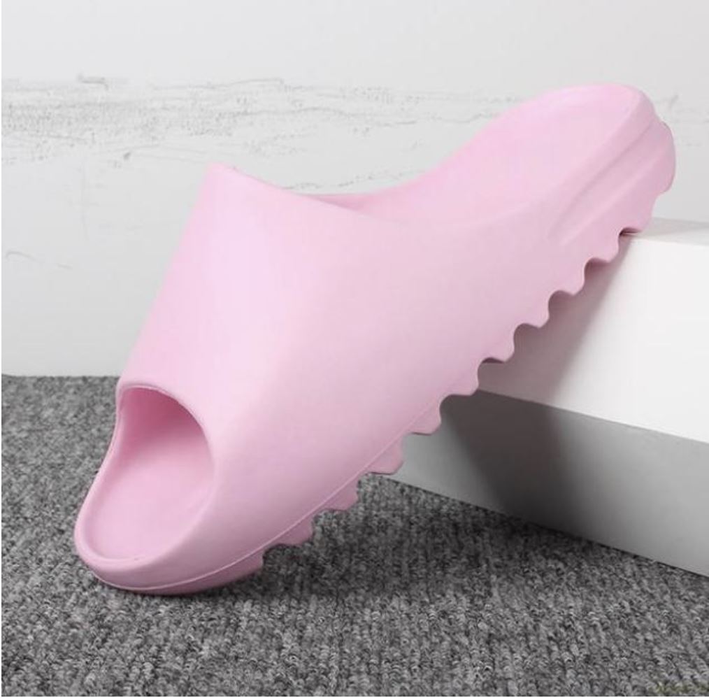 Baby doll pink foam slide sandal