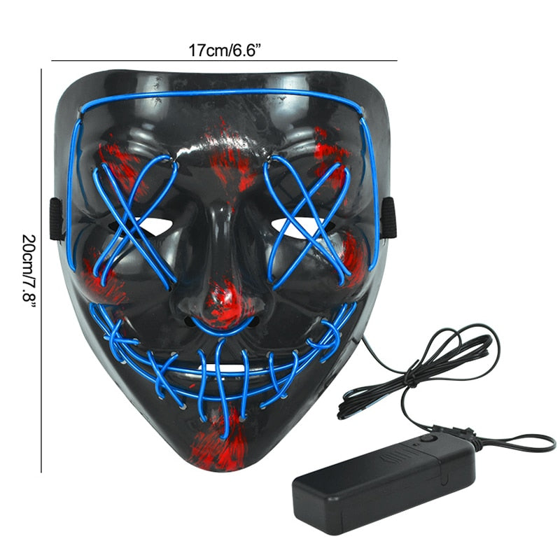 Spooky LED Halloween Mask