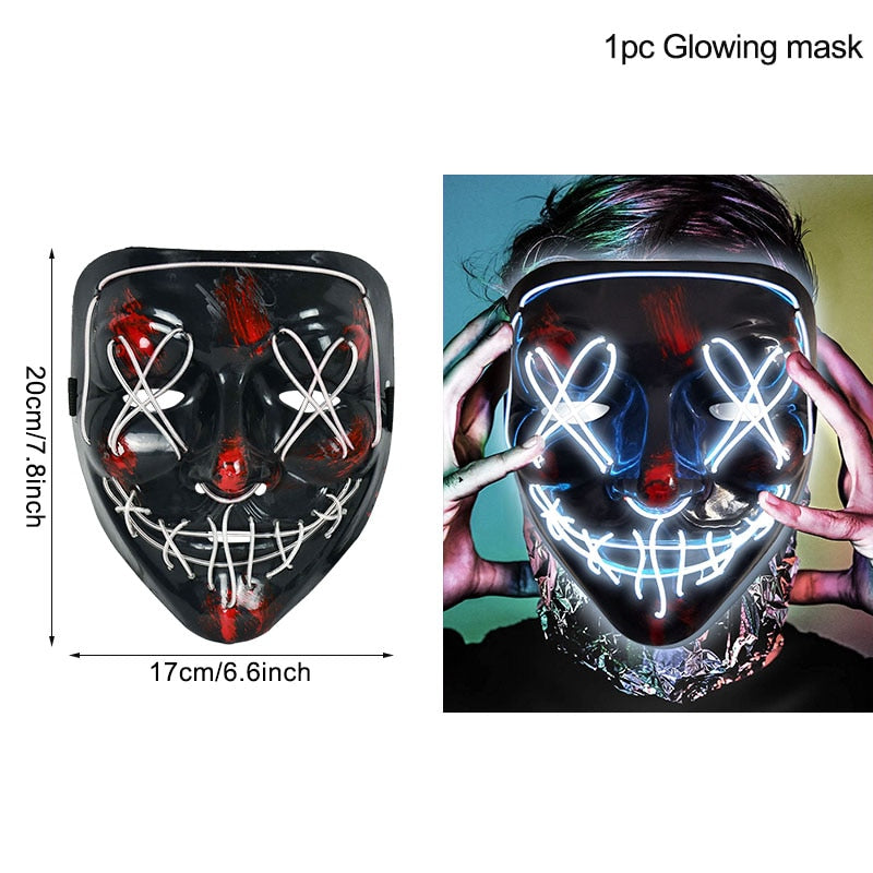 Spooky LED Halloween Mask