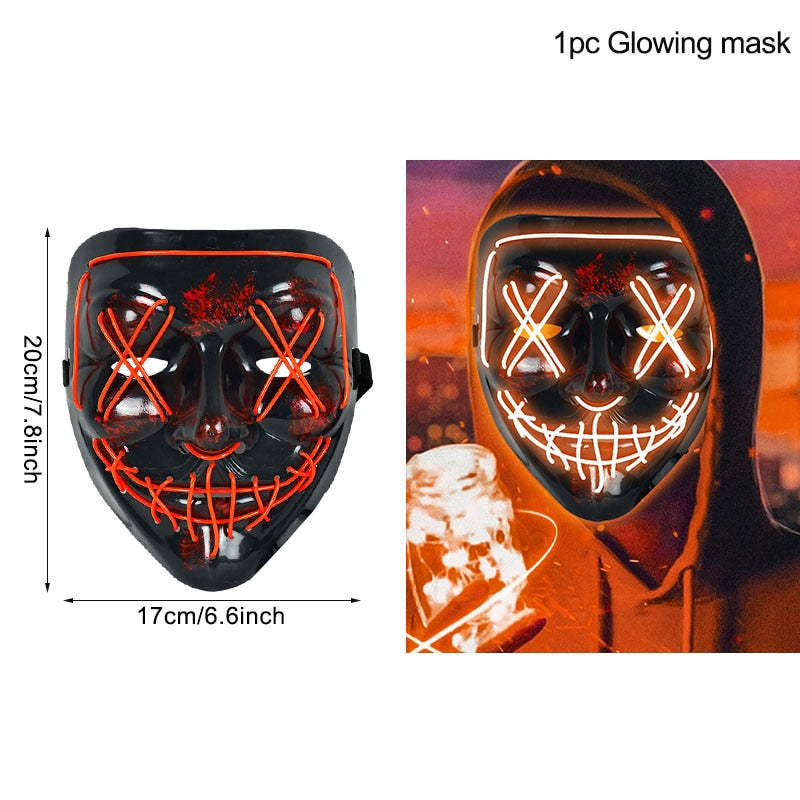 Spooky LED Halloween Mask