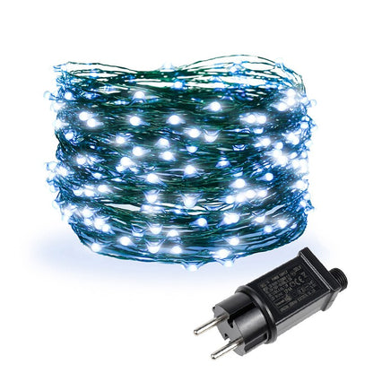 LED Christmas Light Fairy String Garland Plug In 30M 50M 100M Green Wire for Christmas Tree Decoration Home Indoor New Year 2023