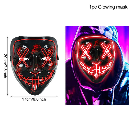 Spooky LED Halloween Mask