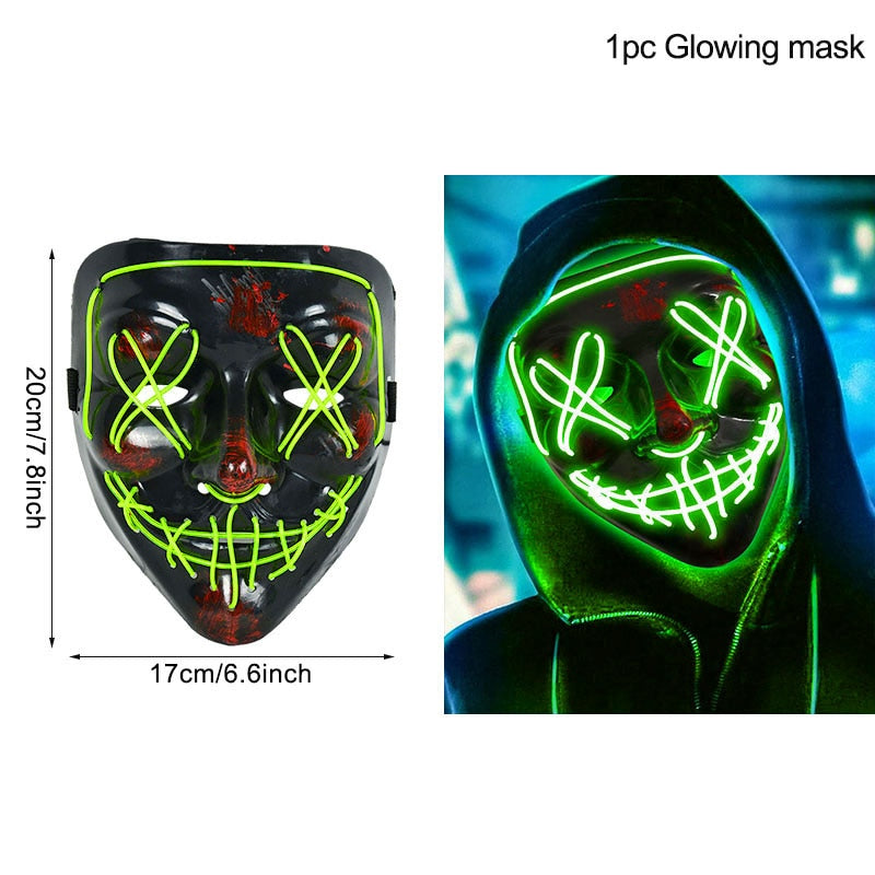 Spooky LED Halloween Mask