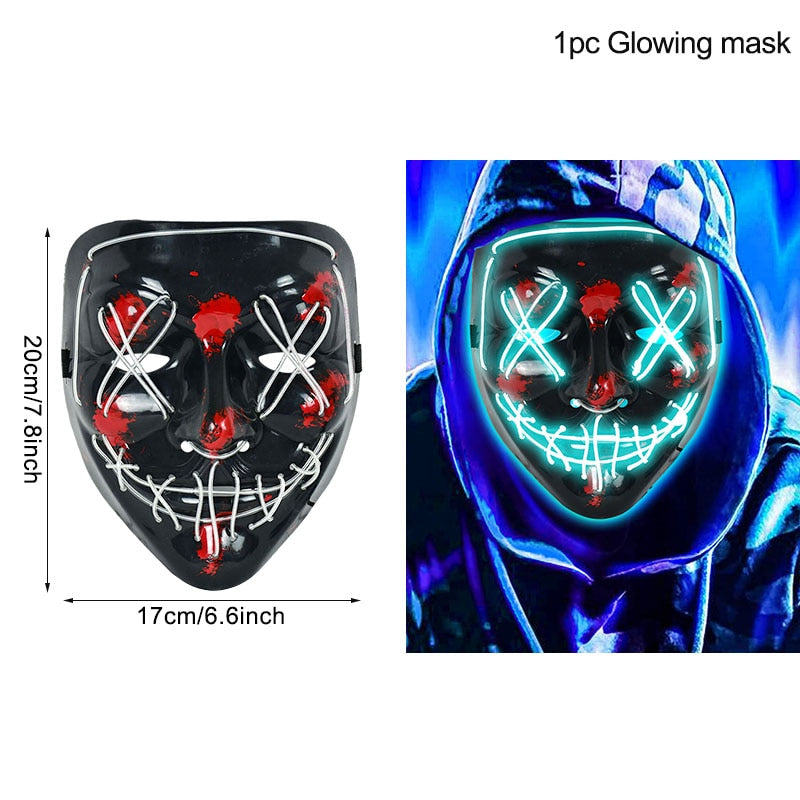 Spooky LED Halloween Mask