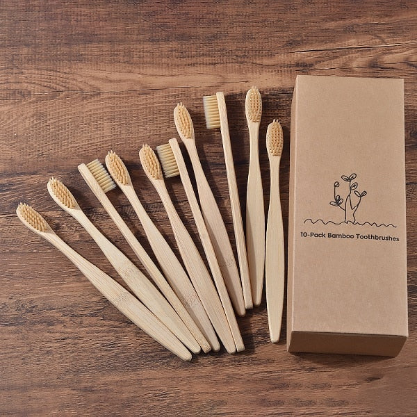 Eco-friendly Bamboo Toothbrush Set