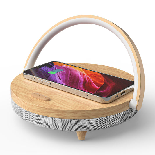 Wireless Phone Charger, LED Light, Bluetooth Speaker