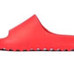 Bright red foam slide sandal